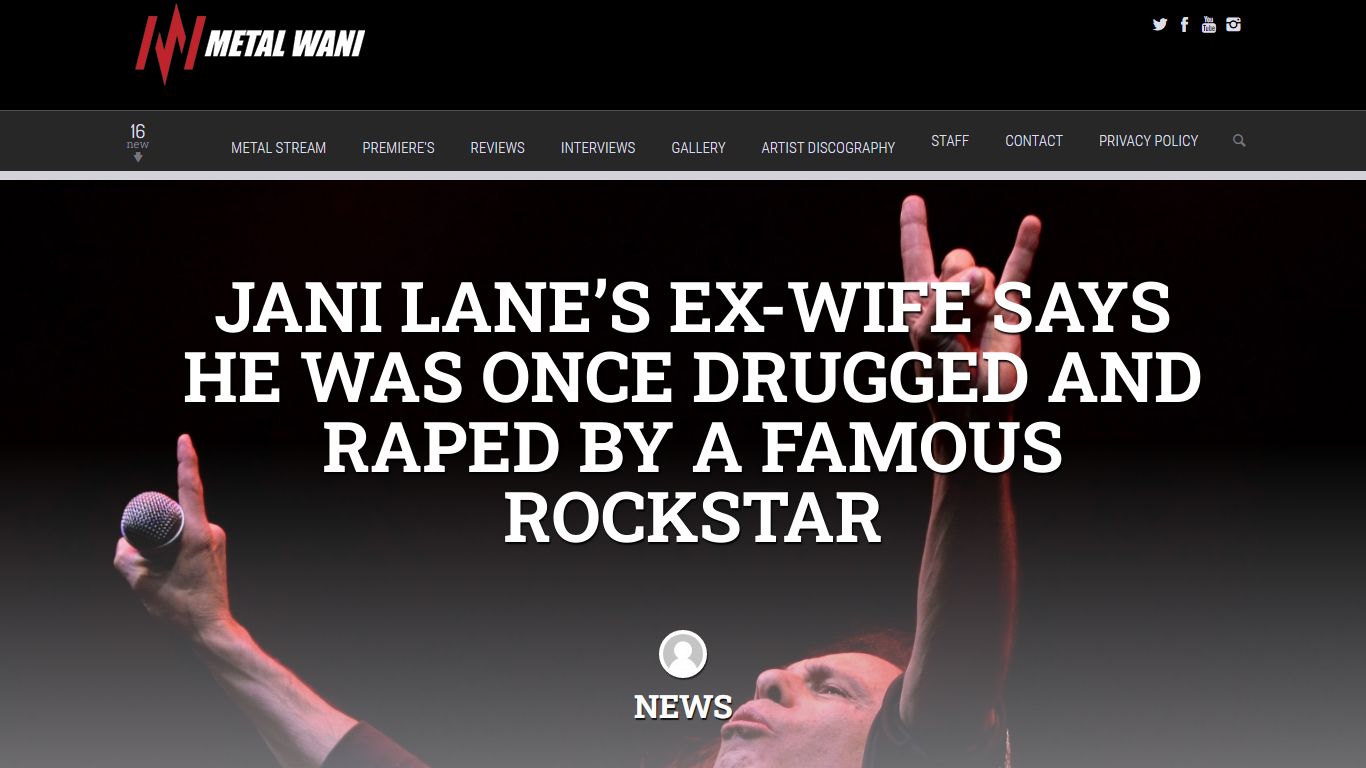 Jani Lane's Ex-Wife Says He Was Once Drugged And Raped By A Famous ...